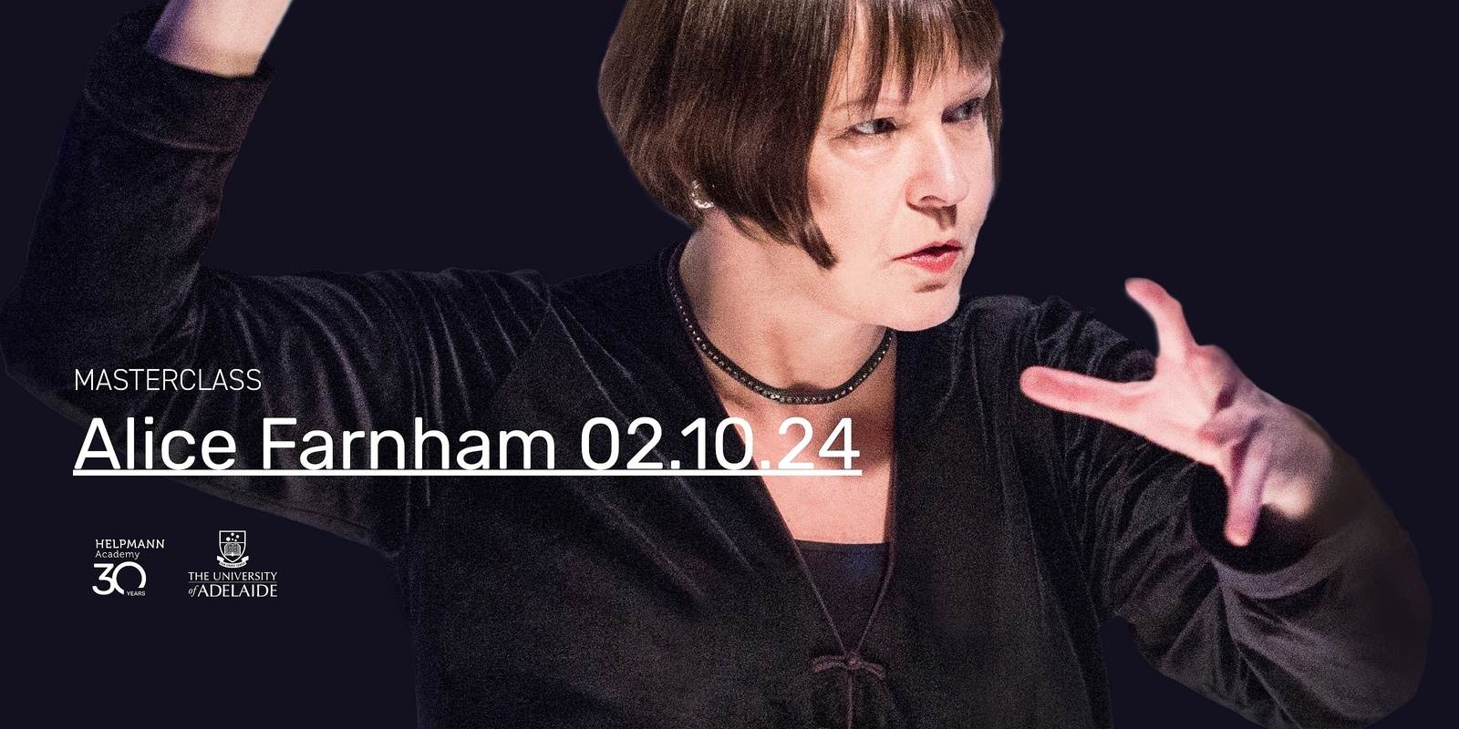 Banner image for Alice Farnham Masterclass 02.10.24