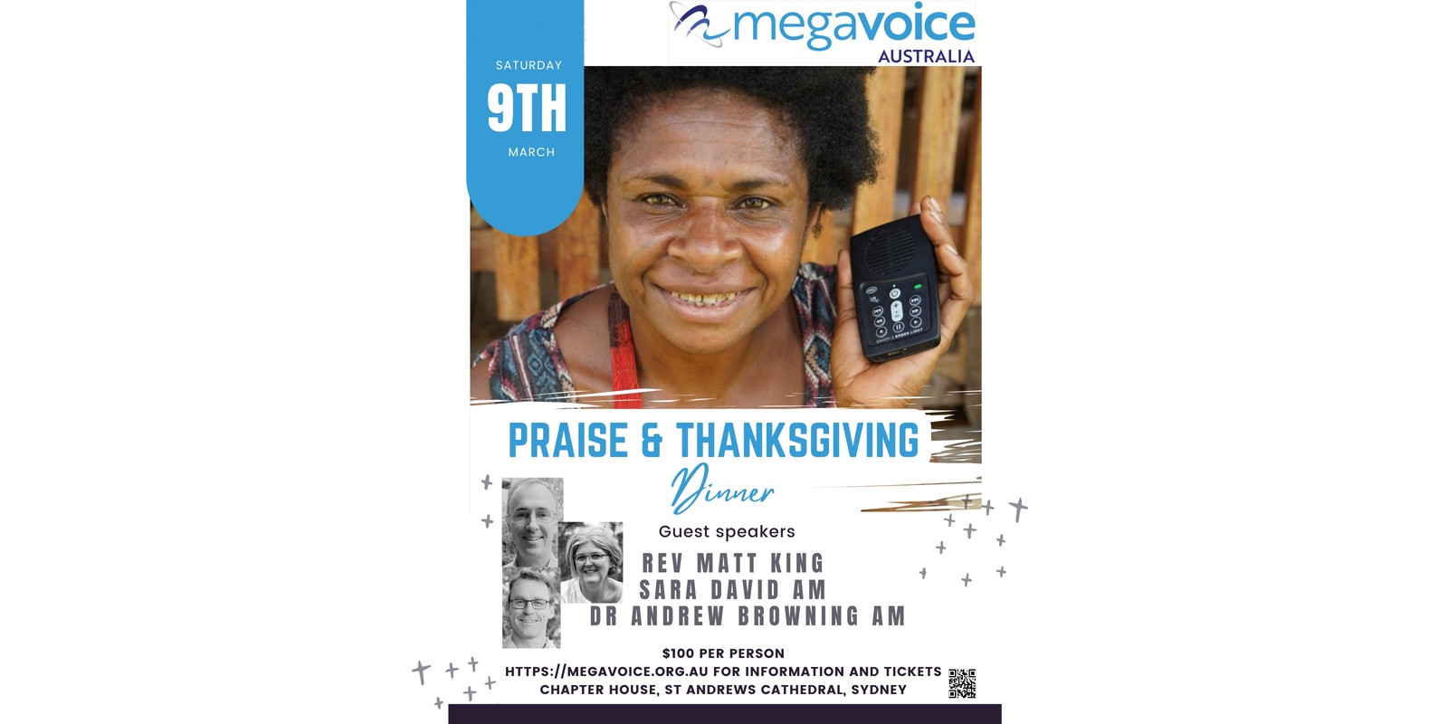 Banner image for Megavoice Australia Praise & Thanksgiving Dinner