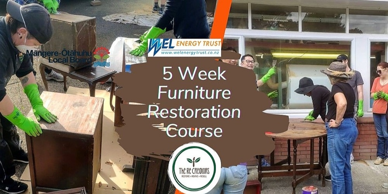 Banner image for 5 Week Furniture Restoration Class, Go Eco 24, 31 March, 14, 21 & 28 April, Fridays 6 pm - 9 pm