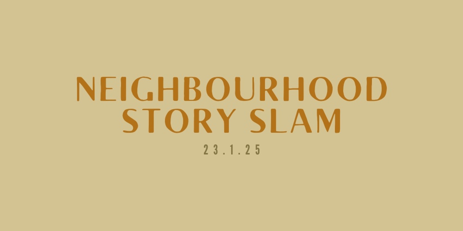 Banner image for Neighbourhood Story Slam - Queenstown 