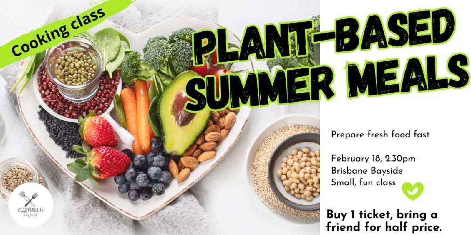 Banner image for VEGGIEWRANGLERS - Beginners plant-based cooking workshop February