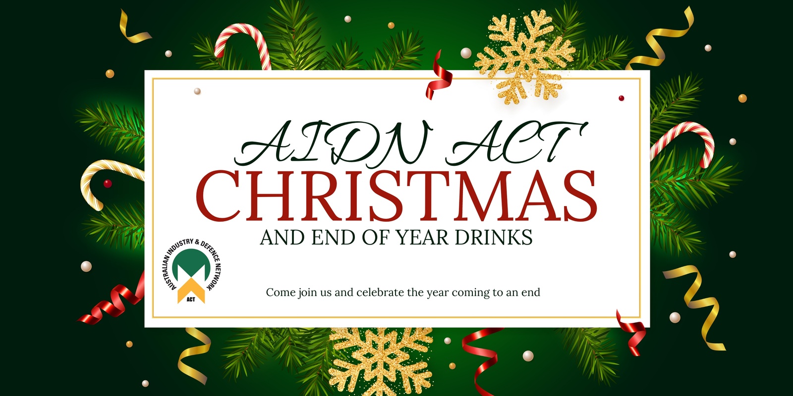 Banner image for AIDN ACT Christmas & End of Year Drinks