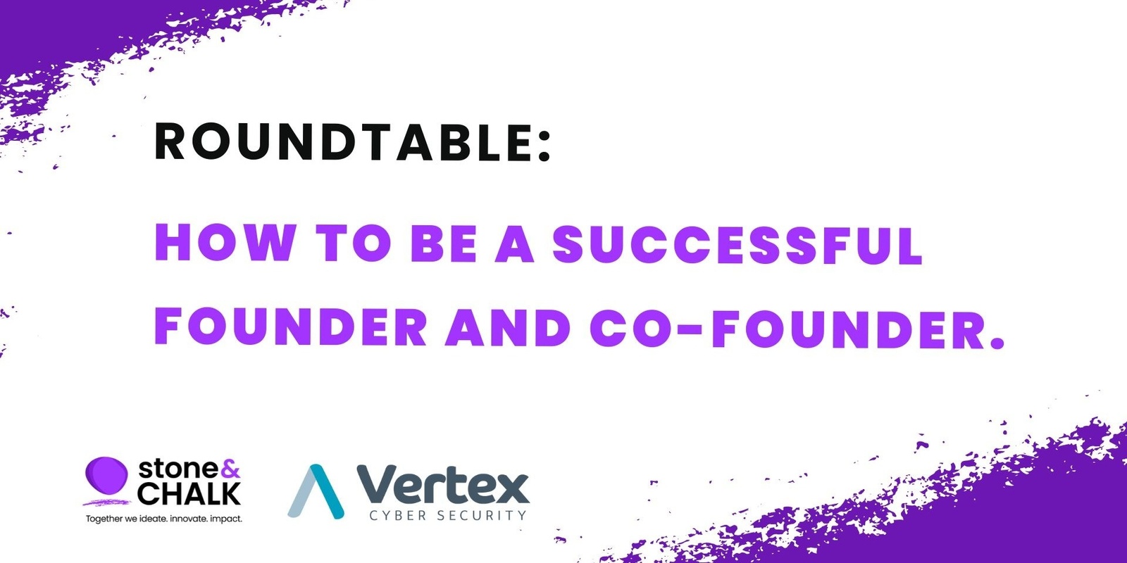 Banner image for How to be a successful founder and co-founder