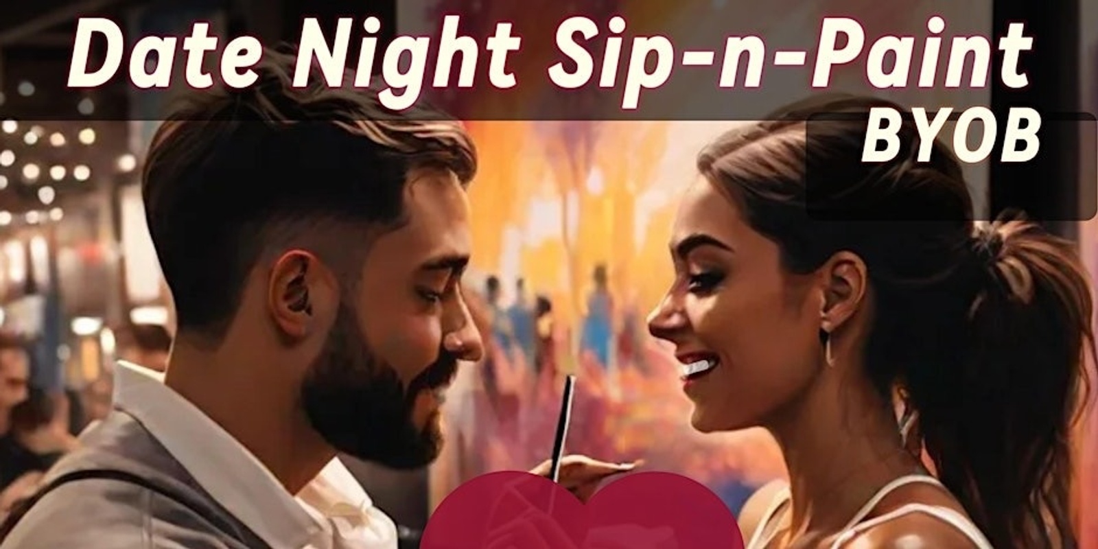 Banner image for Date night Sip-n-Paint in NYC 