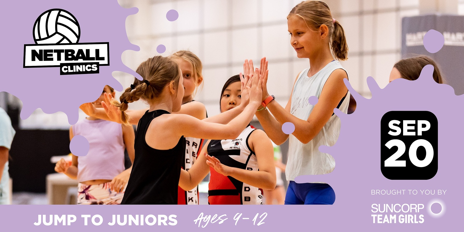 Banner image for JUMP TO JUNIORS CLINIC (SEP 20) - RUNAWAY BAY INDOOR STADIUM - AGES 9 - 12