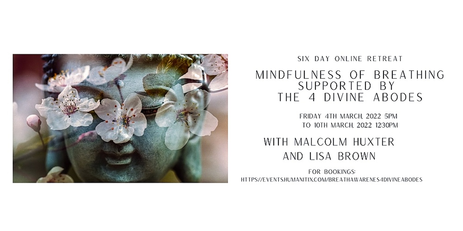 Banner image for Online Retreat: Mindfulness of Breathing Supported by Four Divine Abodes