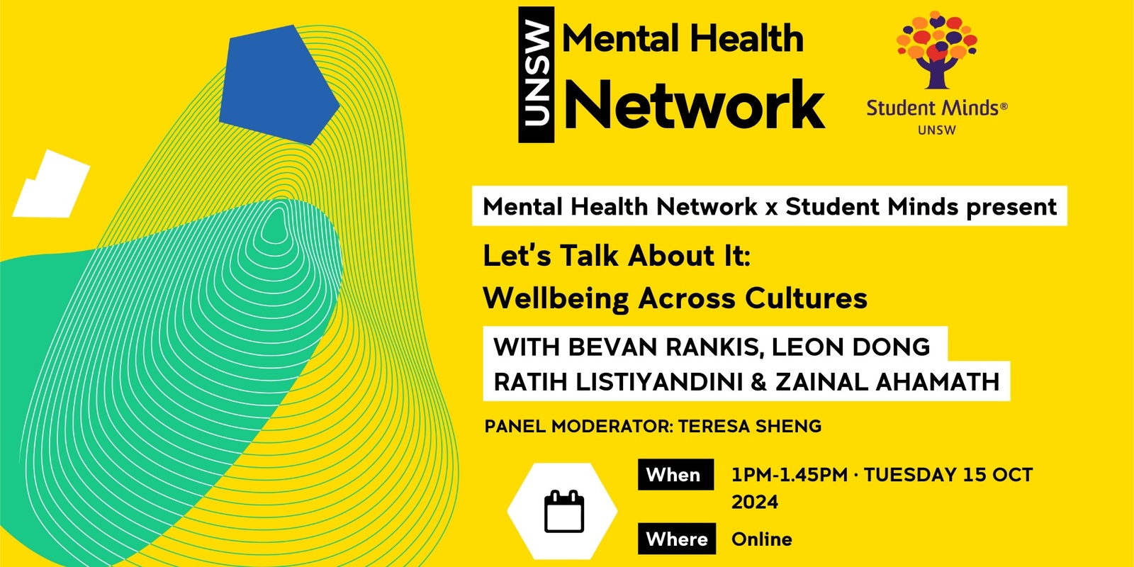 Banner image for MHM 2024 - Let's Talk About It: Wellbeing Across Cultures