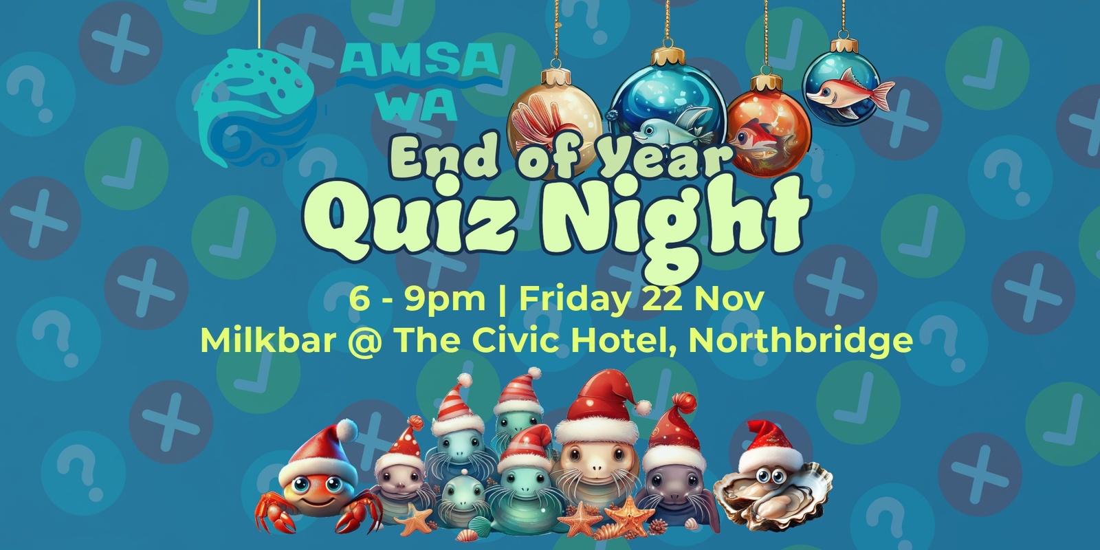 Banner image for AMSA WA End of Year Quiz Night