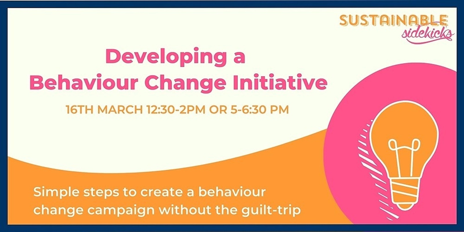 Banner image for Developing a Behaviour Change Initiative