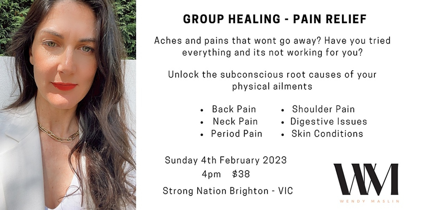 Banner image for Group Healing - Pain Relief 