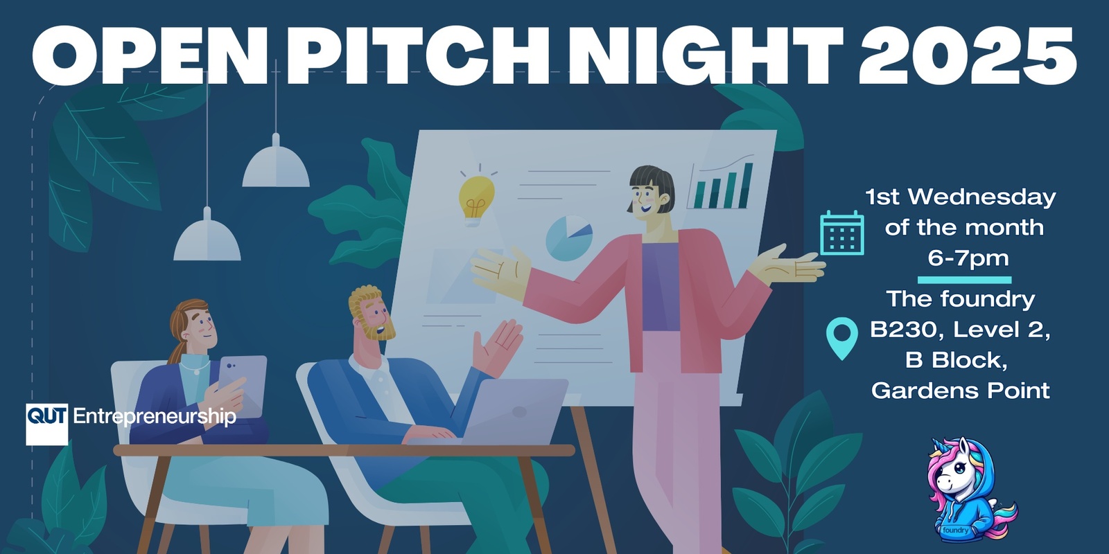 Banner image for QUT Entrepreneurship Open Pitch Night 2025