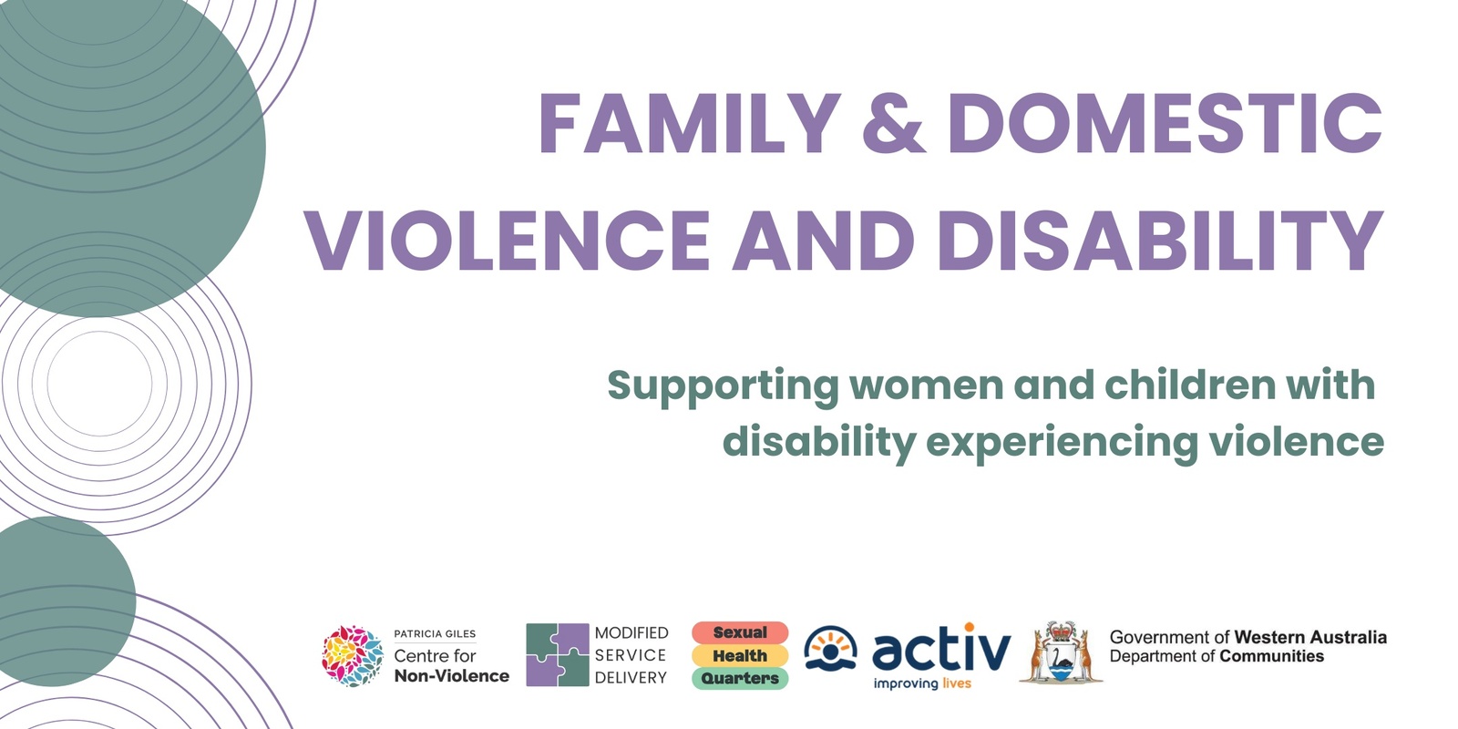 Banner image for Family & Domestic Violence and Disability