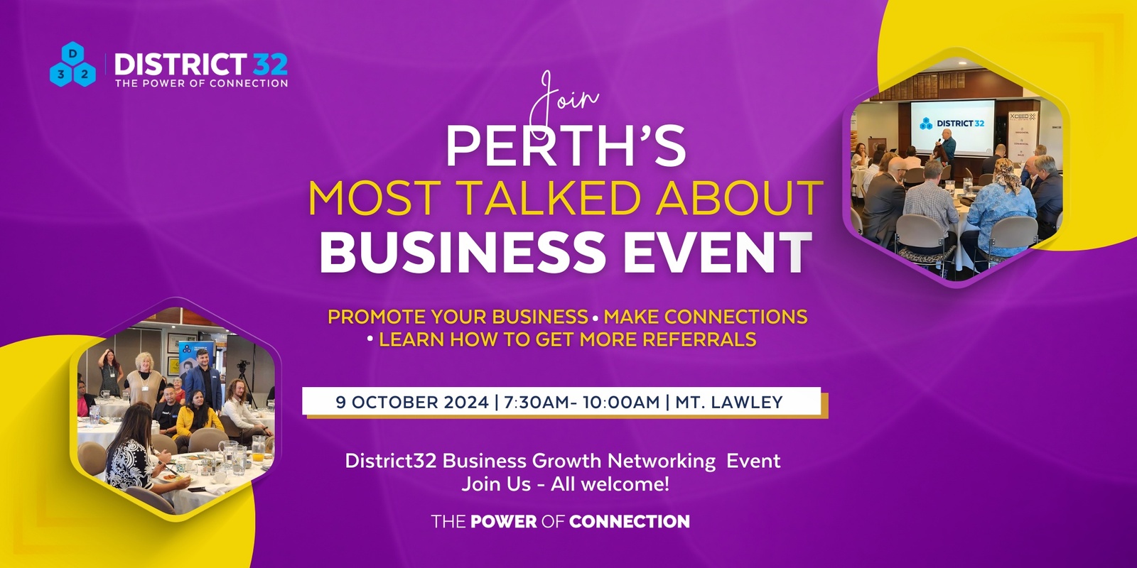 Banner image for More Customers, Better Business - District32 Business Growth Event - Wed 09 Oct