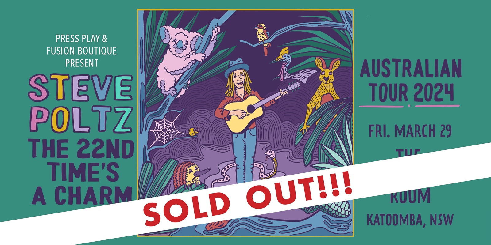 Banner image for SOLD OUT - STEVE POLTZ (USA) in Concert at Baroque Room, Katoomba, Blue Mountains 