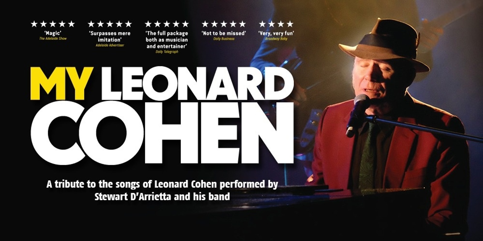 Banner image for My Leonard Cohen - Stewart D’Arrietta