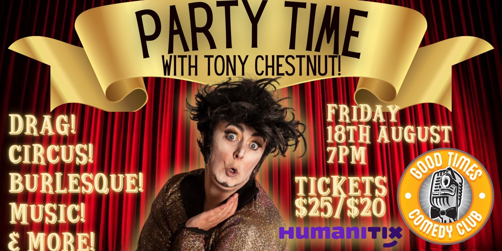 Banner image for Party Time with Tony Chestnut!