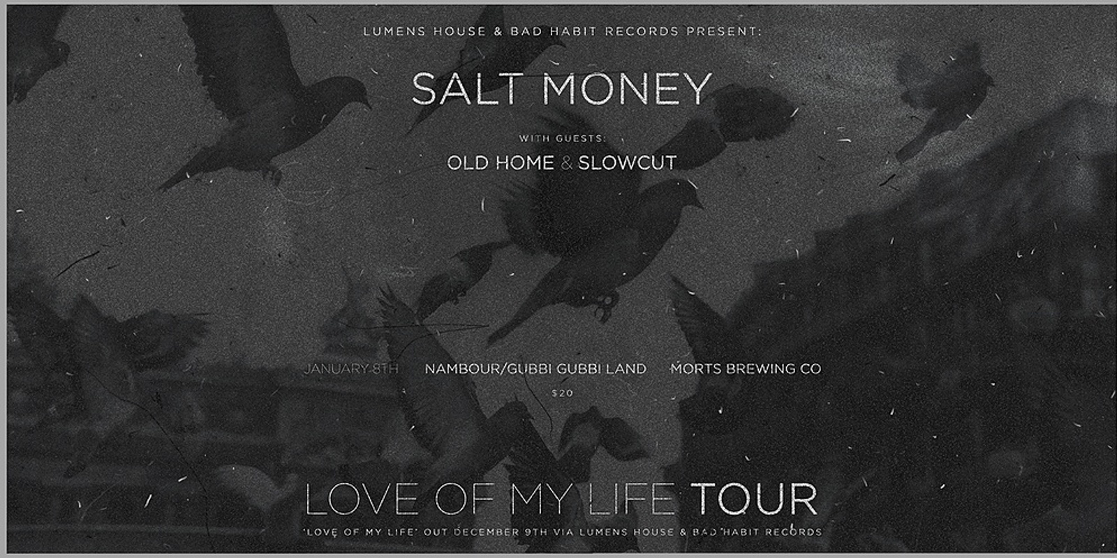 Banner image for Salt Money Lp Launch w/ Old Home, Slowcut @Morts Brewery Nambour 8th Jan 2pm 