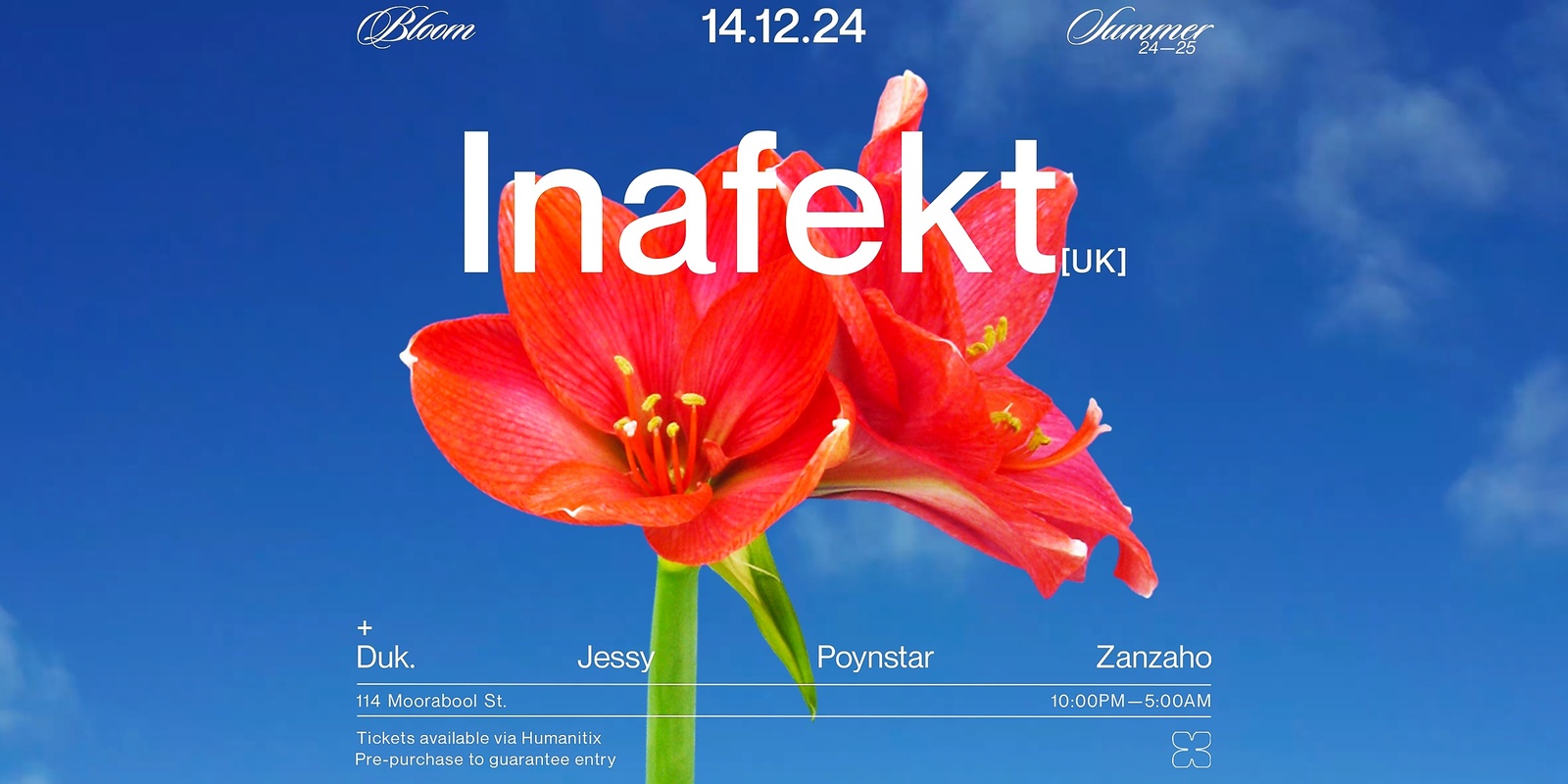 Banner image for Bloom ▬ Inafekt [UK]