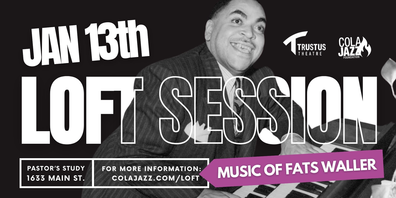 Banner image for Loft Session: The Music of Fats Waller 