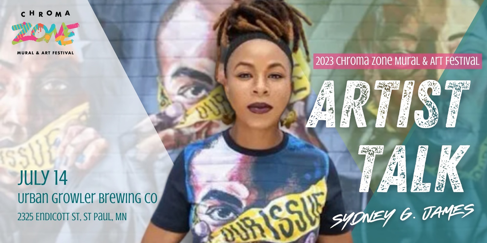 Banner image for Chroma Zone Artist Talk: Girl Raised in Detroit - the Art of Sydney G. James