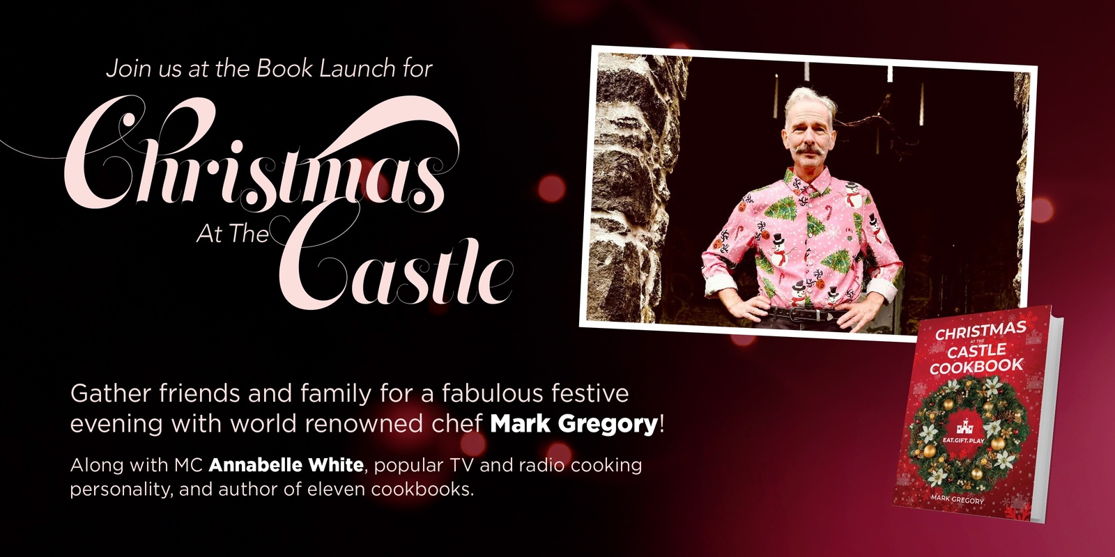 Banner image for Christmas at the Castle, with renowned chef Mark Gregory