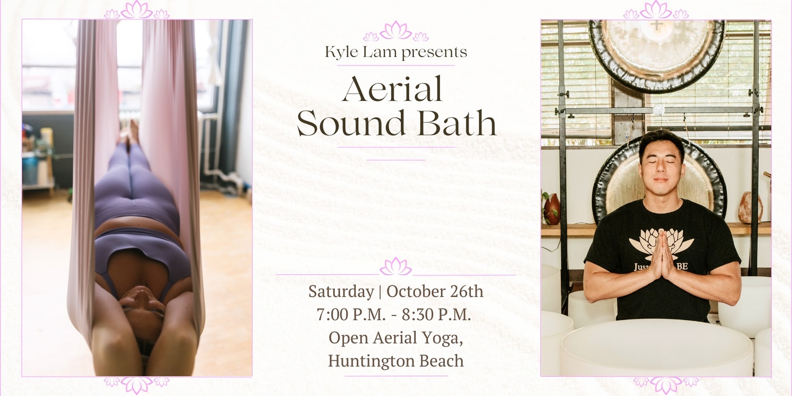 Banner image for Aerial Sound Bath (Huntington Beach) [7:00pm]