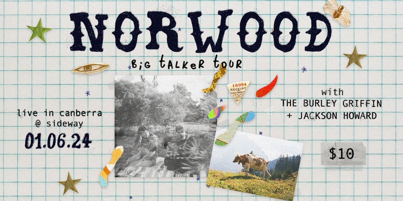 Banner image for Norwood - 'Big Talker' Tour - Live in Canberra w/ The Burley Griffin + Jackson Howard