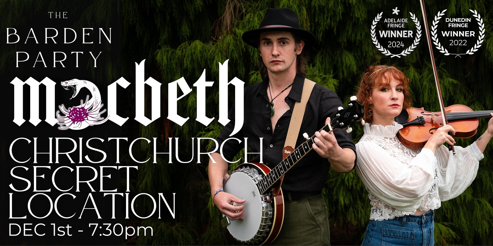 Banner image for Macbeth in Secret Christchurch Location