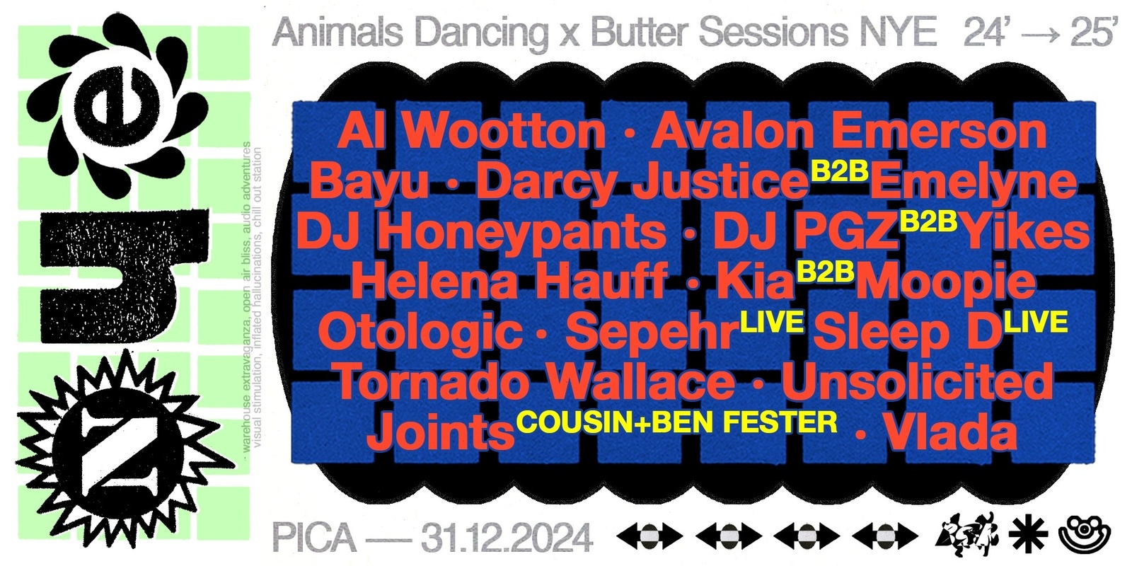 Banner image for Animals Dancing X Butter Sessions: New Year's Eve 2024