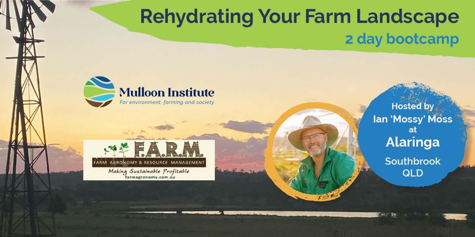 Banner image for Rehydrating Your Farm Landscape 2 Day Bootcamp – Alaringa, Southbrook, QLD