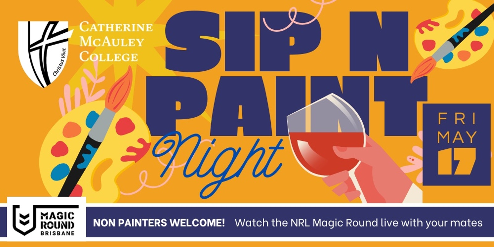 Banner image for Catherine McAuley College Sip & Paint Night