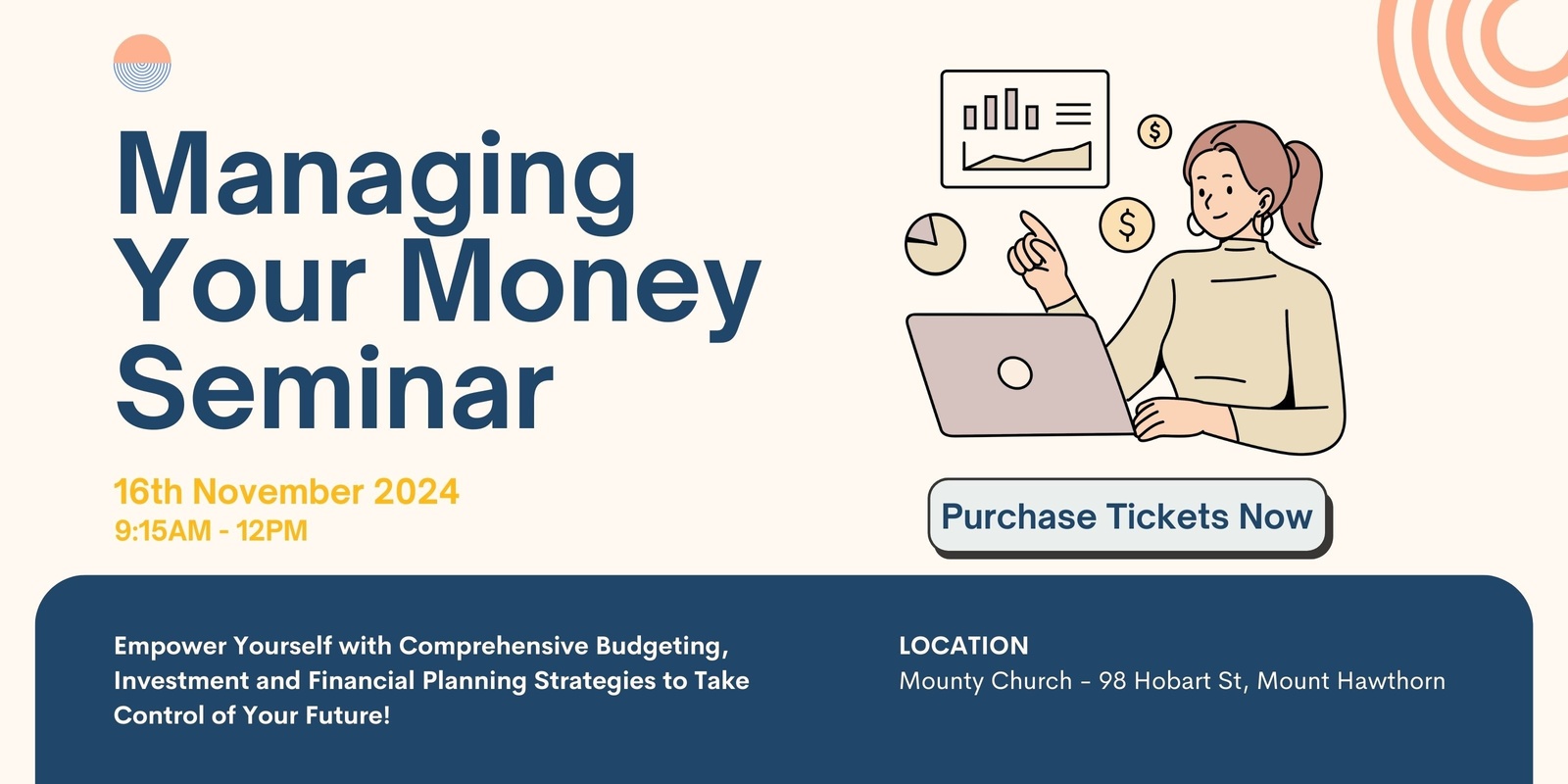 Banner image for Managing Your Money Seminar by Geoff Carslake