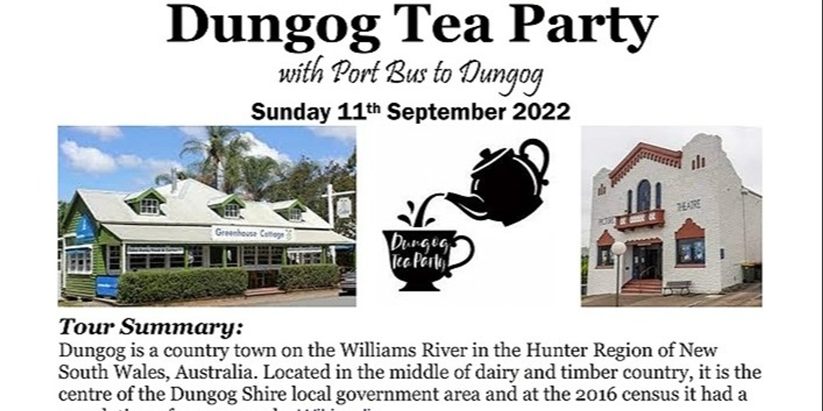 Banner image for Dungog Tea Party