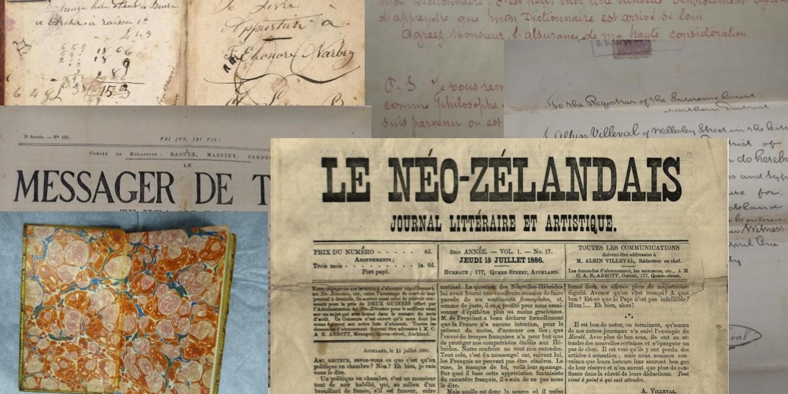 Banner image for A French Presence: Travelling texts in Waitaha Canterbury