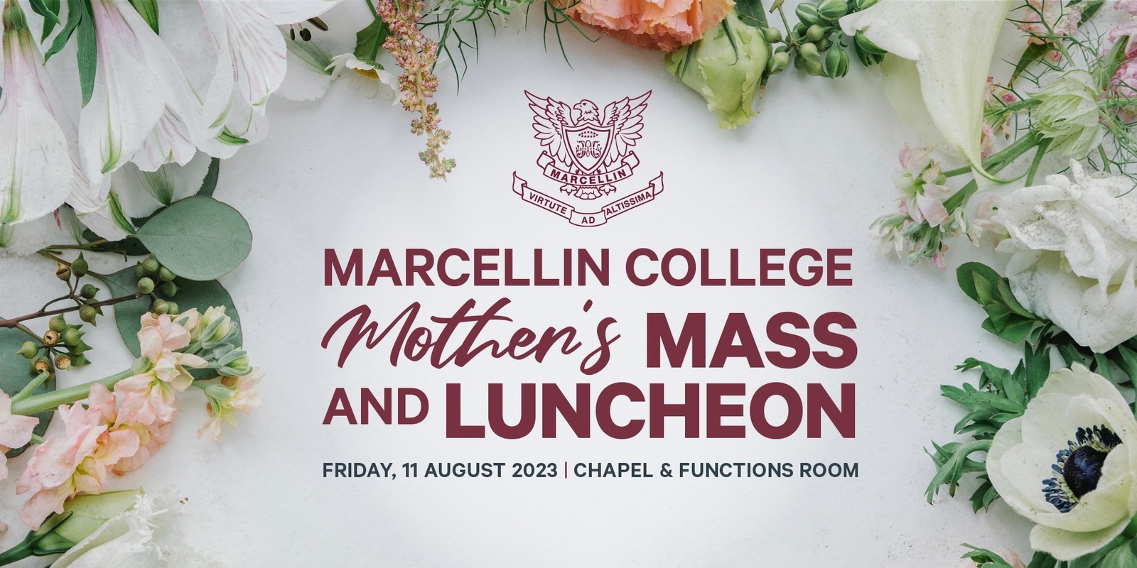 Banner image for Marcellin Mums Mass & Luncheon 2023