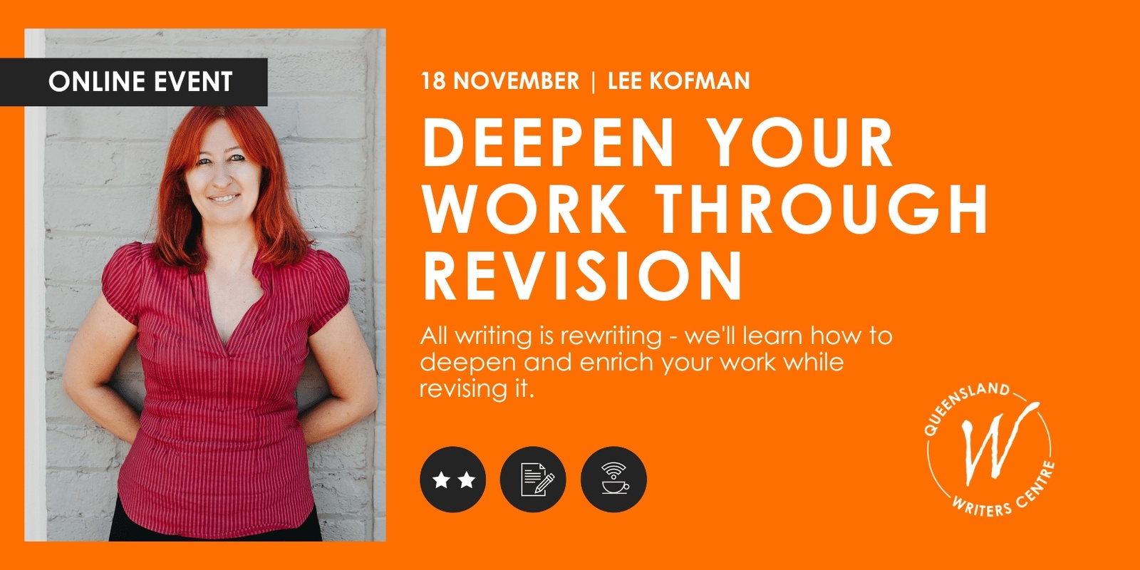 Banner image for Deepen Your Work Through Revision with Lee Kofman