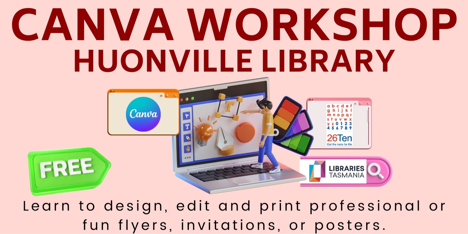 Banner image for Canva Workshop - Huonville Library