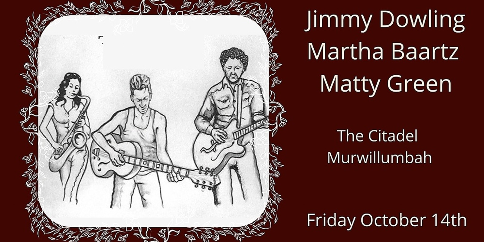 Banner image for Jimmy Dowling with Martha Baartz and Matty Green