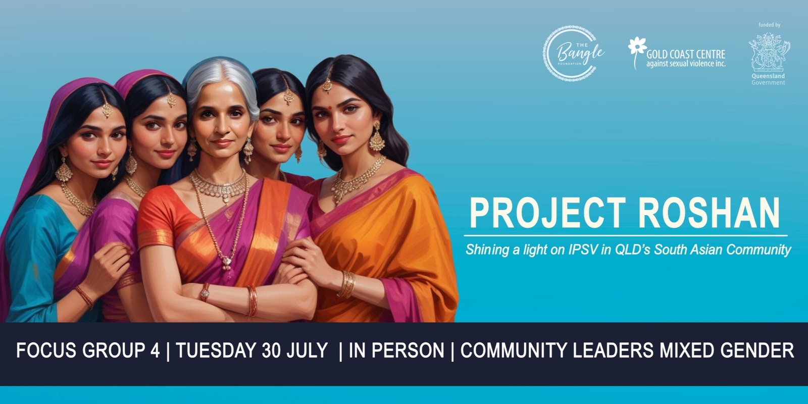 Banner image for  Project Roshan | Focus Group 4 | In Person | Community Leaders | Mix Gender