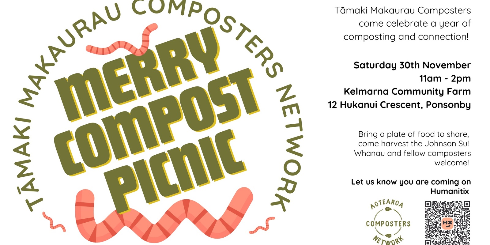 Banner image for Merry Compost - Tāmaki Makaurau Composters Network Picnic 2024