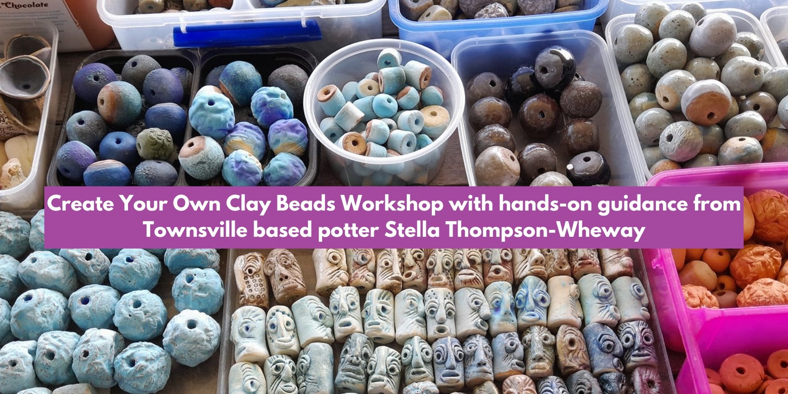 Banner image for Ever wanted to learn how to make unique, handcrafted clay beads? 