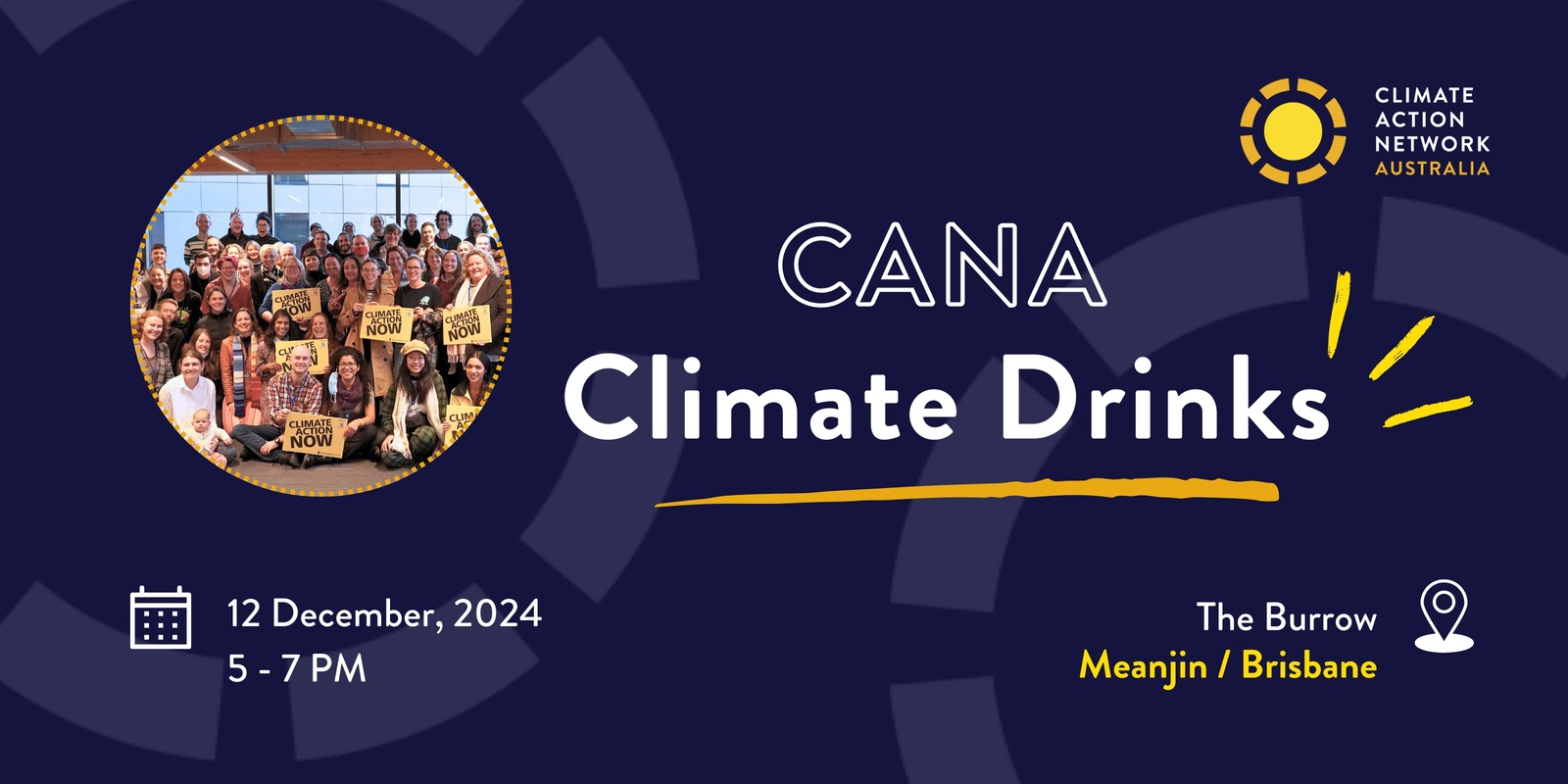 Banner image for CANA Climate Drinks - Brisbane/Meanjin