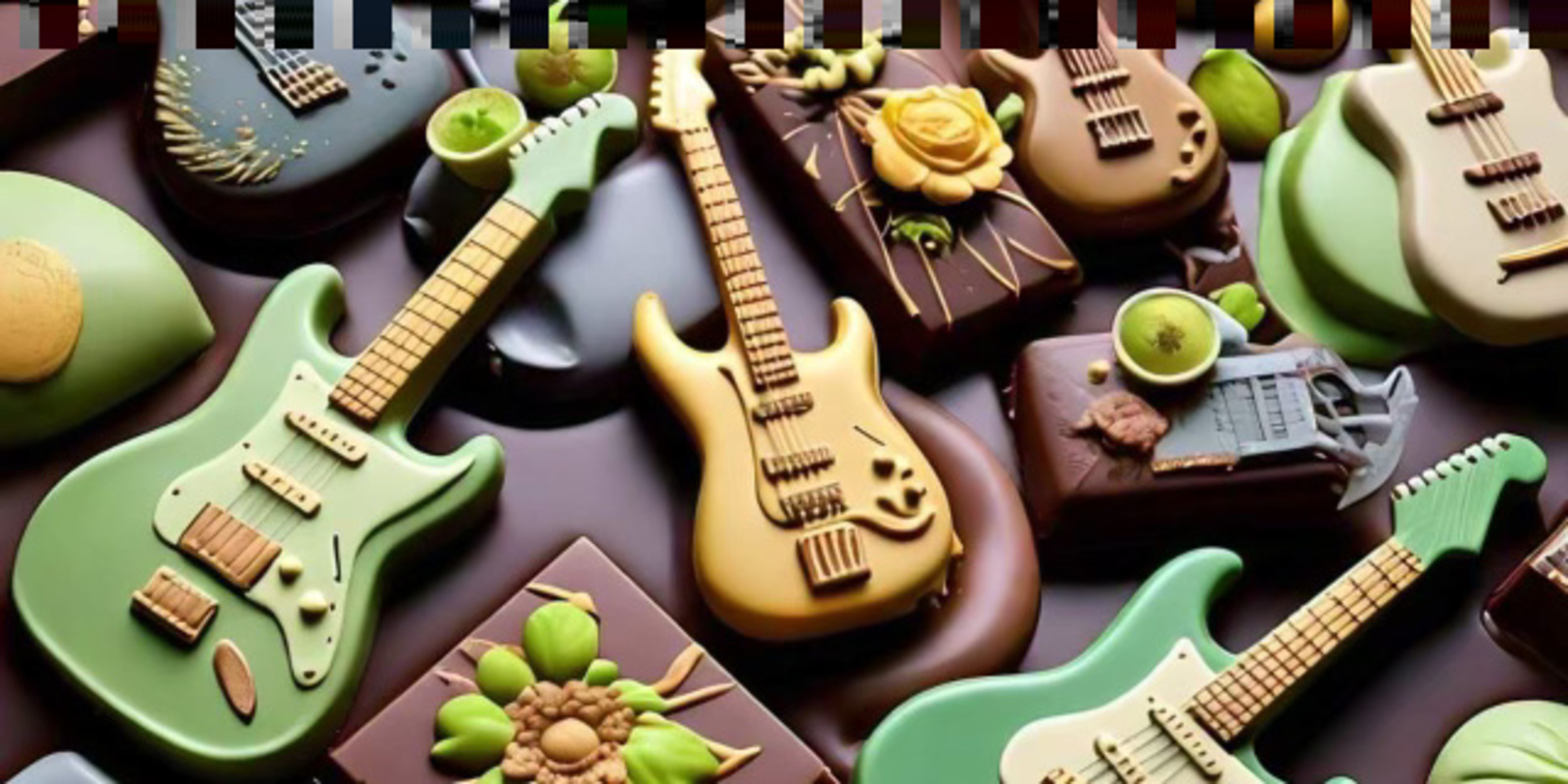 GUITAR CHOCOLATES / Doug de Vries's banner