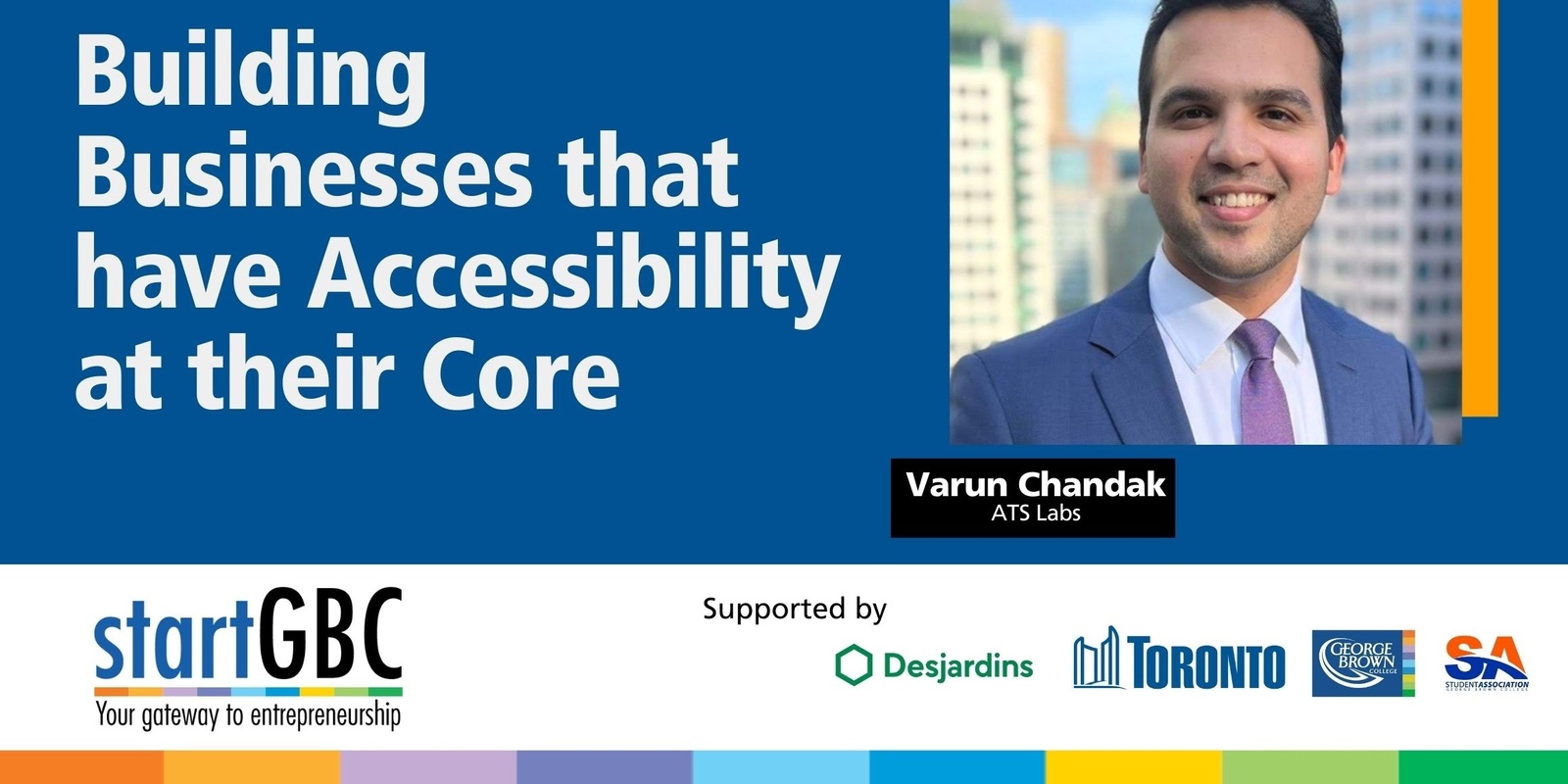 Banner image for startGBC Fireside Chat: Building Businesses that have Accessibility at their Core