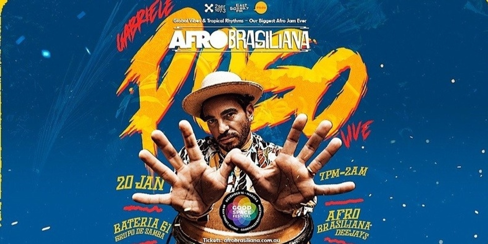 Banner image for *CANCELLED*  Afrobrasiliana presents Gabriele Poso Live
