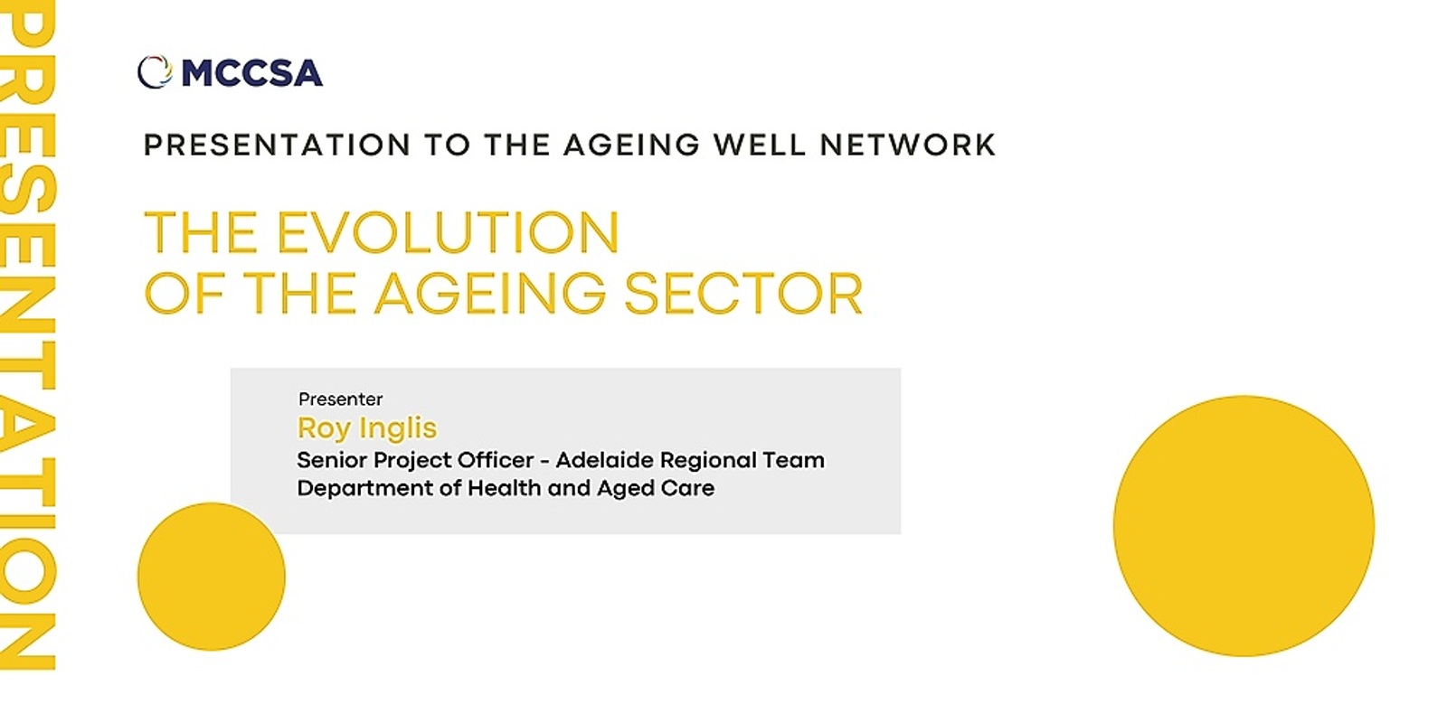 Banner image for The Evolution of the Ageing Sector