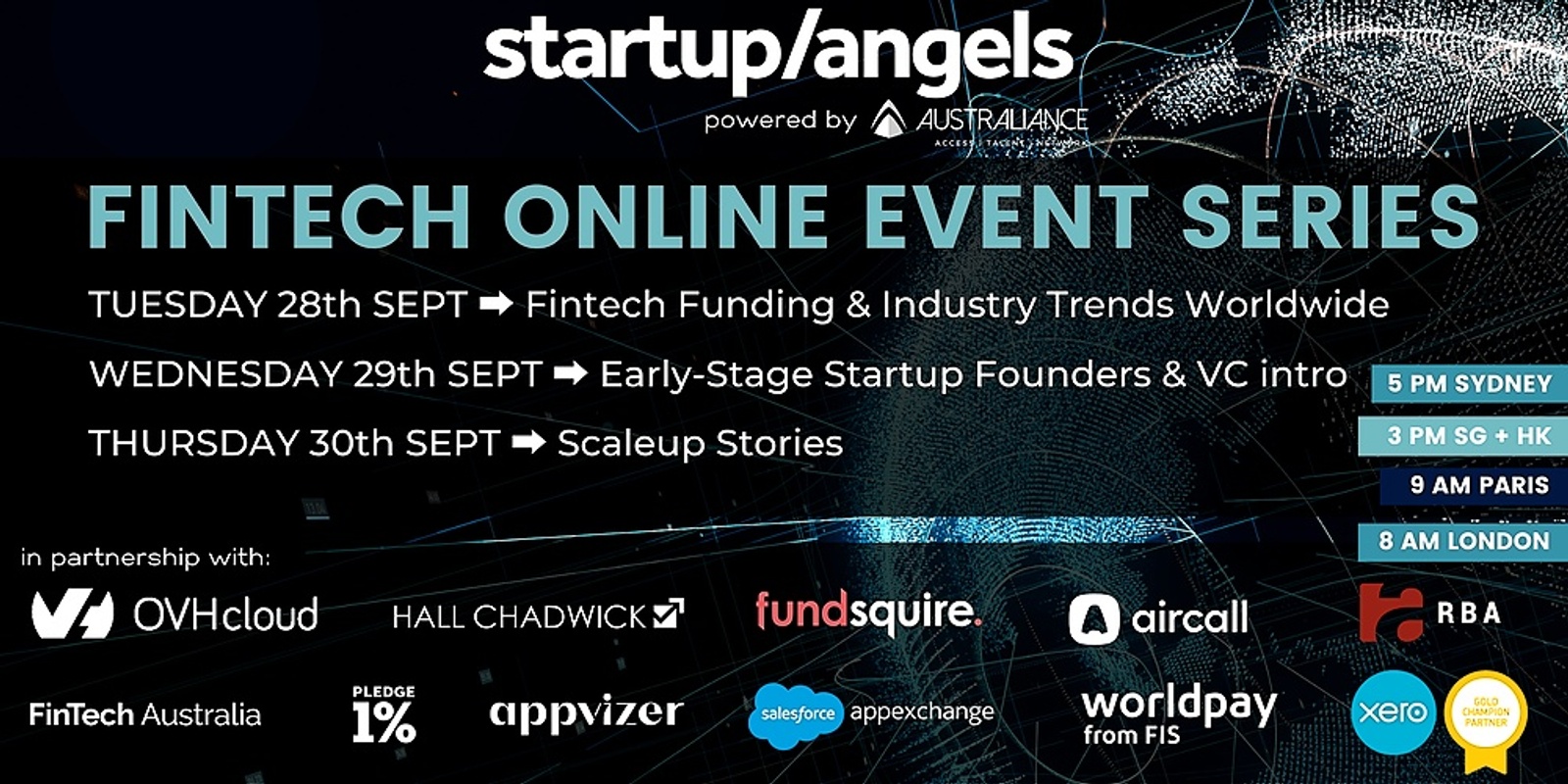 Banner image for Startup&Angels - Fintech Online Event Series
