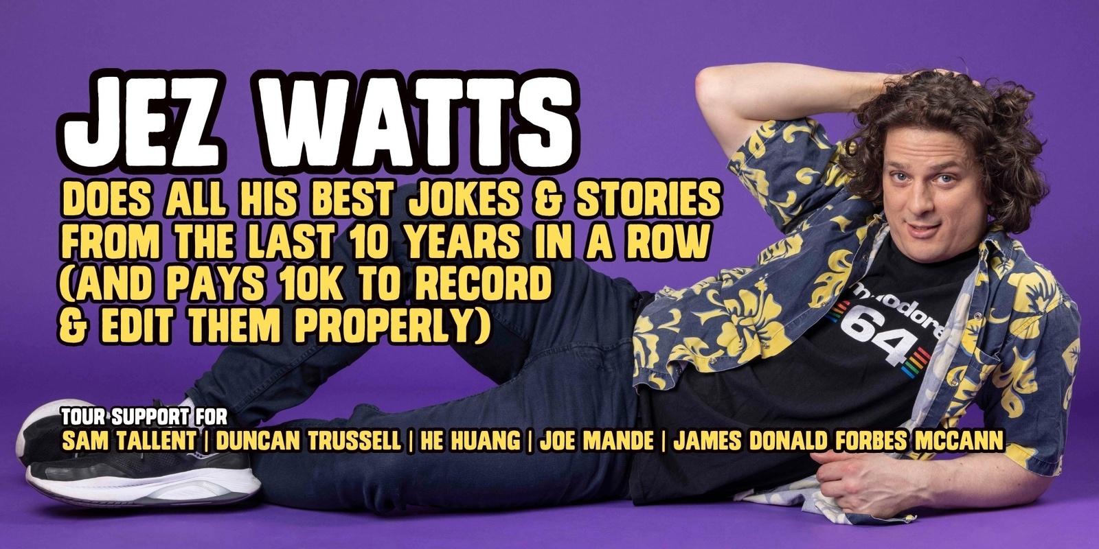 Banner image for Jez Watts Live Comedy Special Taping Melbourne (Early Show)