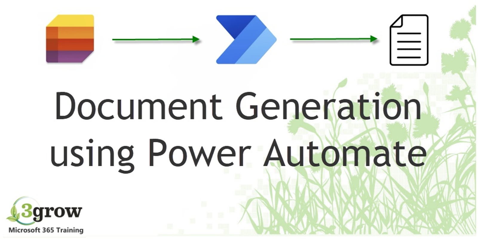 Banner image for Free Webinar: Document Generation using Microsoft Power Automate