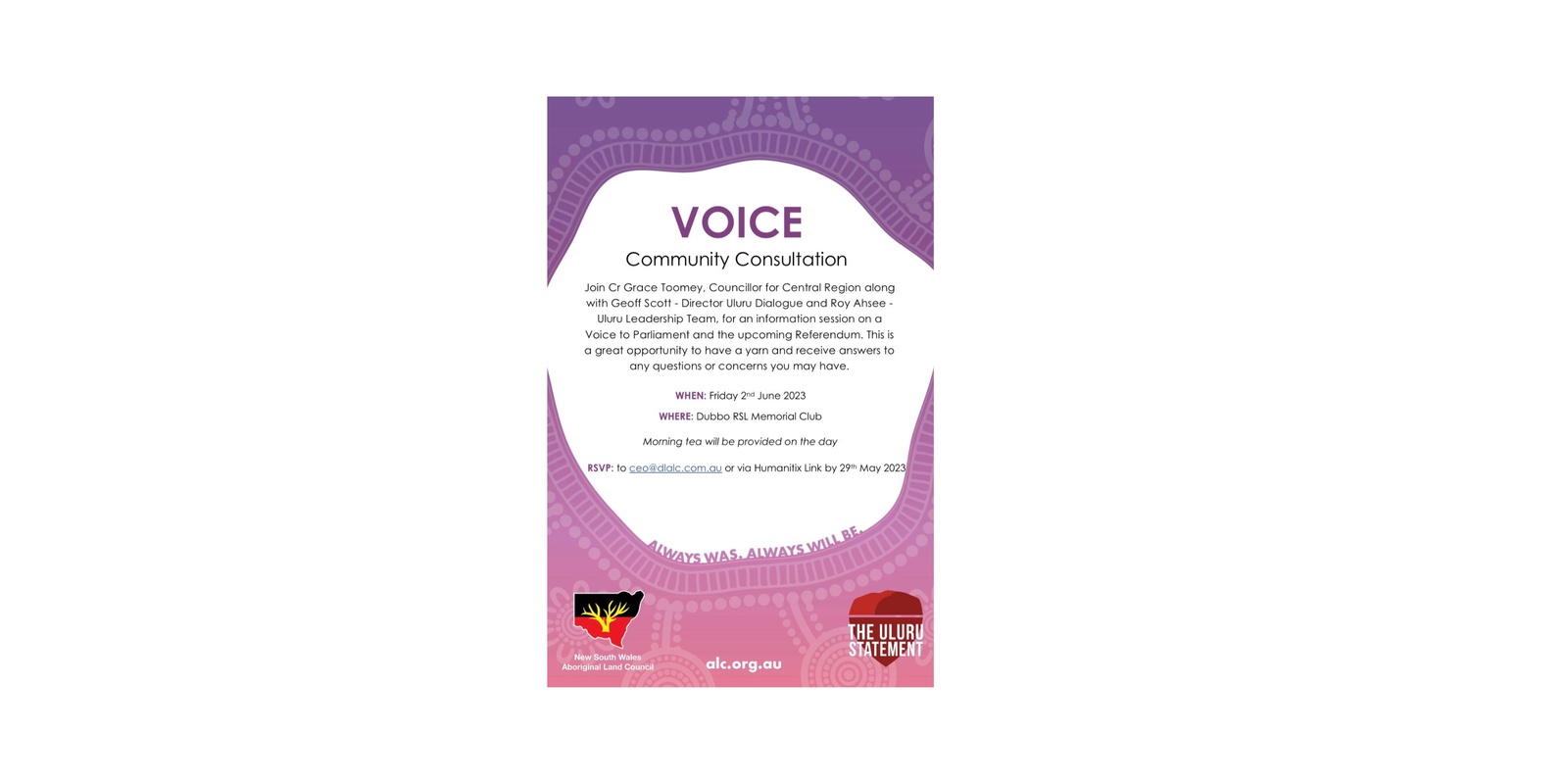 Banner image for The VOICE Community Consultation